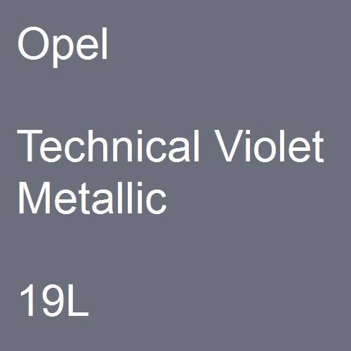 Opel, Technical Violet Metallic, 19L.